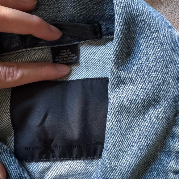 NWOT Alexander Wang Daze Oversized Trucket Relax Denim Jacket, Unisex, size M - Picture 8 of 9